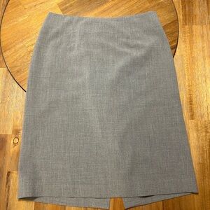 Ann Taylor Classic Gray Pencil Skirt